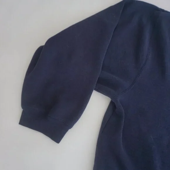 Vintage Cherokee Navy Cotton Blend Boxy Fit Crewneck Sweater XL - Picture 7 of 9